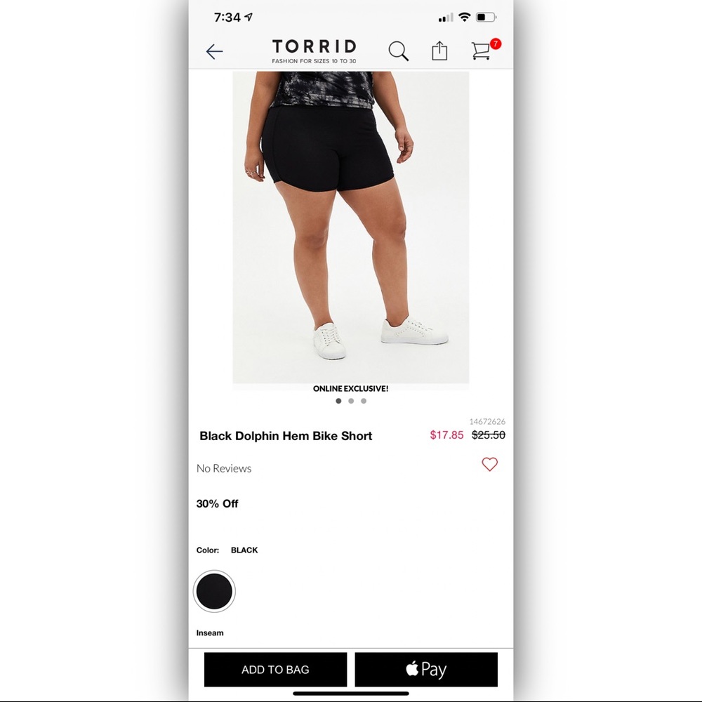 Dolphin Hem Bike Shorts